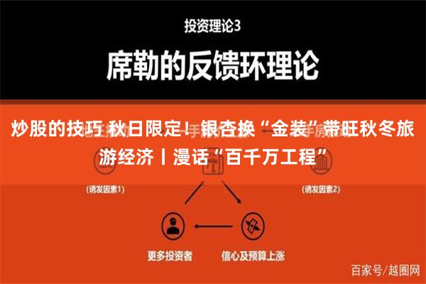 炒股的技巧 秋日限定！银杏换“金装”带旺秋冬旅游经济丨漫话“百千万工程”