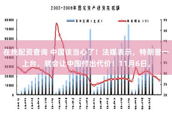 在线配资查询 中国该当心了！法媒表示，特朗普一上台，就会让中国付出代价！11月6日，